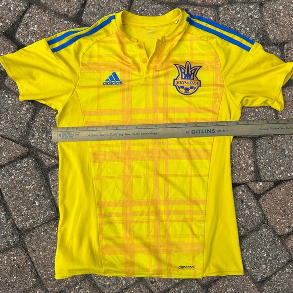 Adidas Ukraine Soccer Jersey Men Sz S - Picture 6 of 9